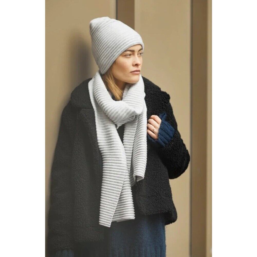 Design House Stockholm Long Scarf Pleated‎ Grey